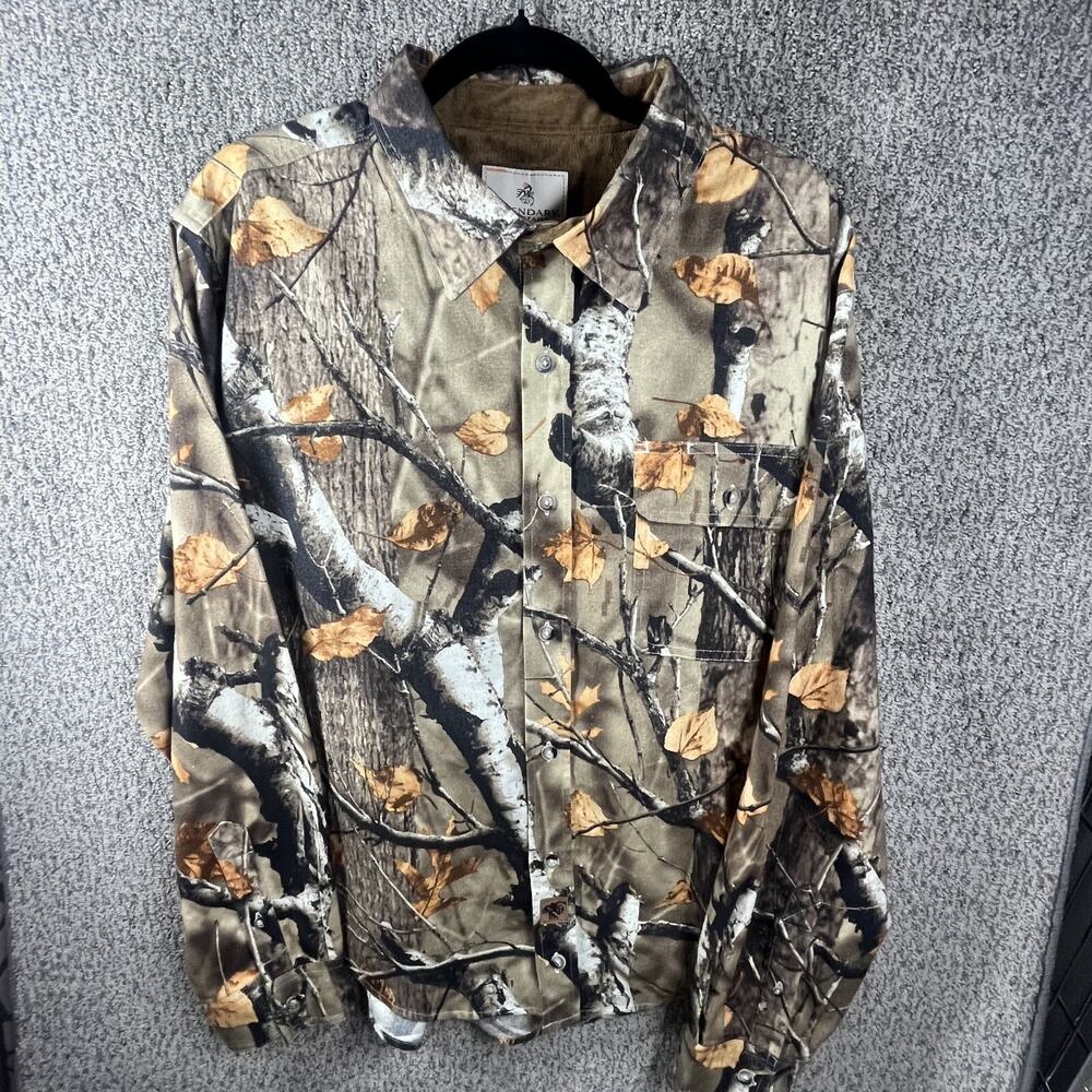 Legendary Whitetails Mens L Flannel Jacket Shirt Camo Hunting Camping Used Once!